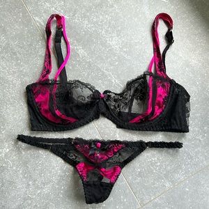 Agent provocateur 34DD bra and size 3 matching thong